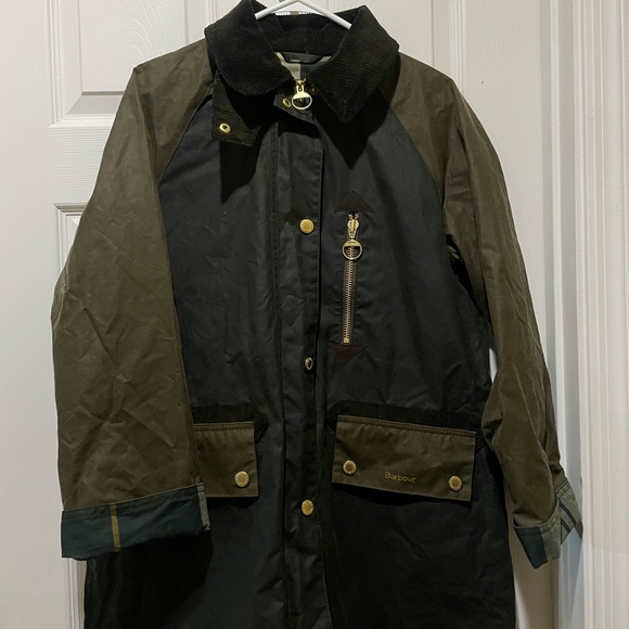 Barbour Evette Water Repellent Waxed Car Coat - Picture 3 of 11